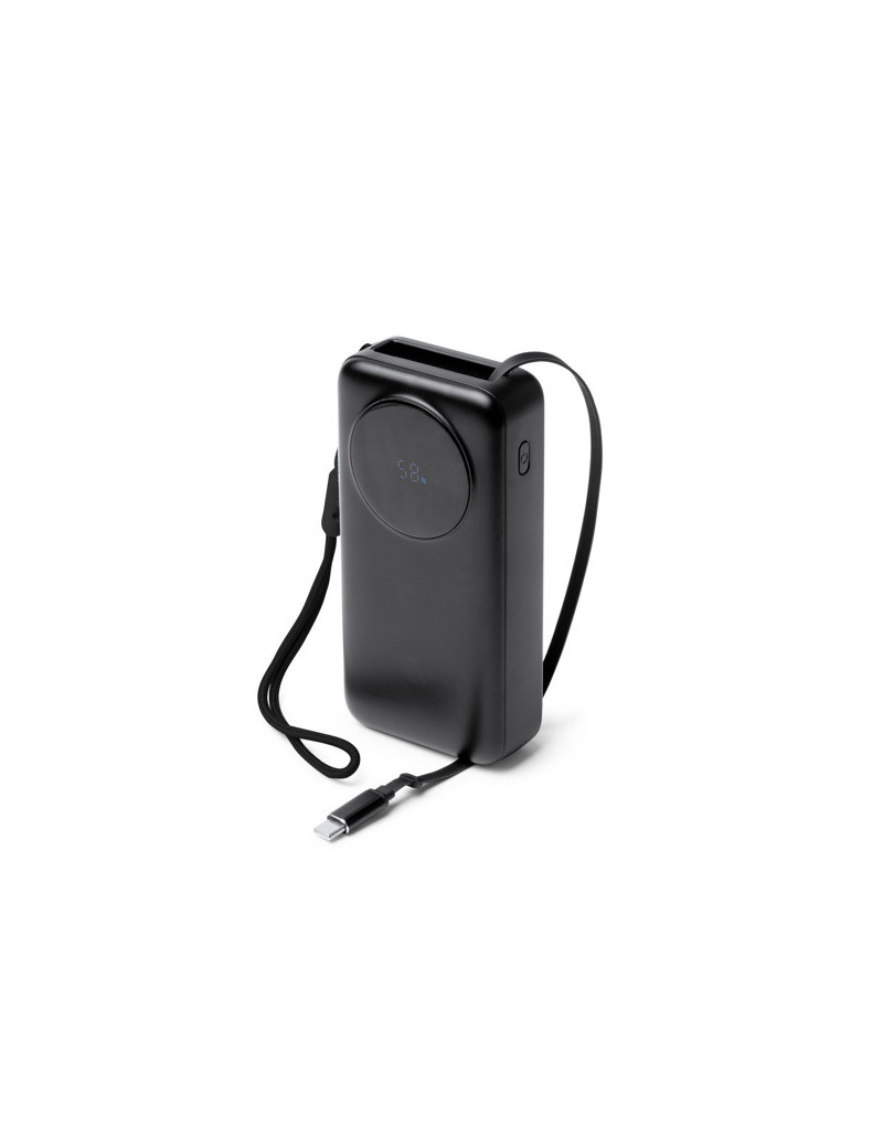 Batería externa PERAL de 20.000 mAh con pantalla LED y cable Tipo C personalizado de Stamina imagen 8