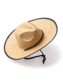 Sombrero MUNDAK de paja natural con ribete reforzado y cordón ajustable personalizado de Stamina imagen 6