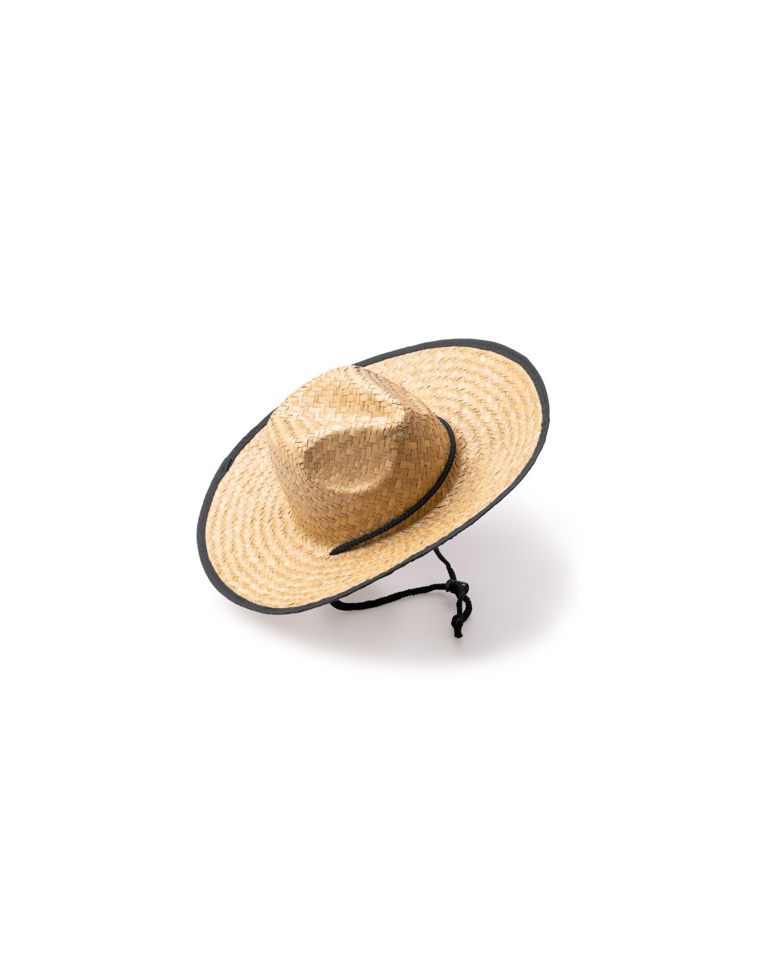 Sombrero MUNDAK de paja natural con ribete reforzado y cordón ajustable personalizado de Stamina imagen 6