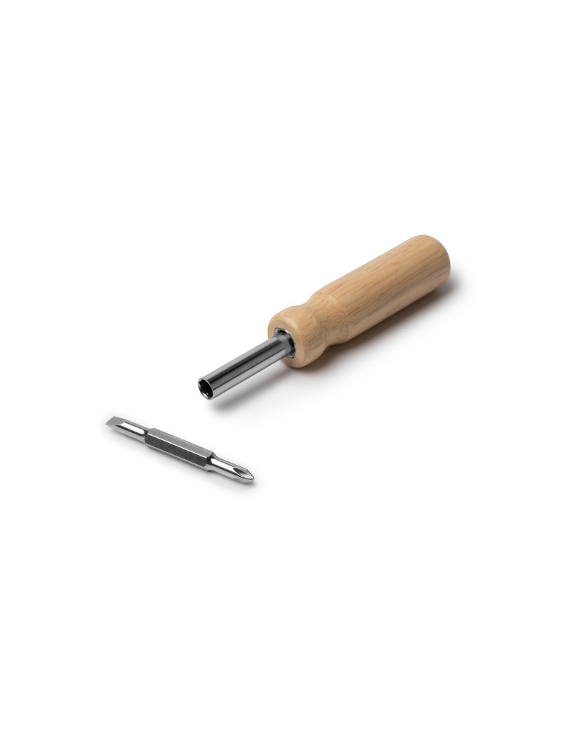 Destornillador YADOR de acero inoxidable con mango de madera personalizado de Stamina imagen 8