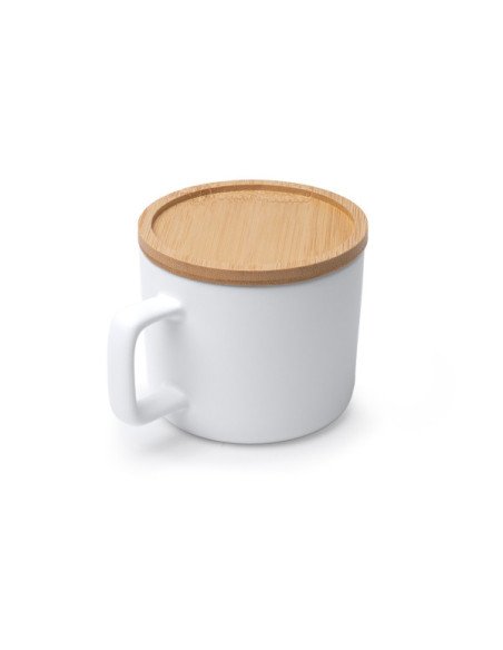 Taza MOLOK sublimación con tapa bambú | Regalo empresa
