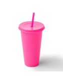 Vaso reutilizable BAKY de PP reciclado 710 ml con tapa y pajita personalizado de Stamina imagen 12