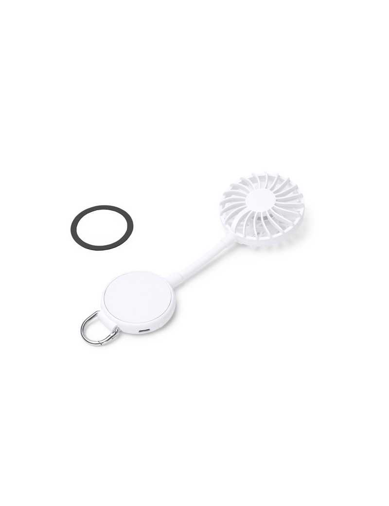 Ventilador de mano DENISON recargable con soporte móvil personalizado de Stamina imagen 11