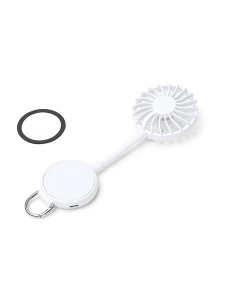 Ventilador de mano DENISON recargable con soporte móvil personalizado de Stamina imagen 11