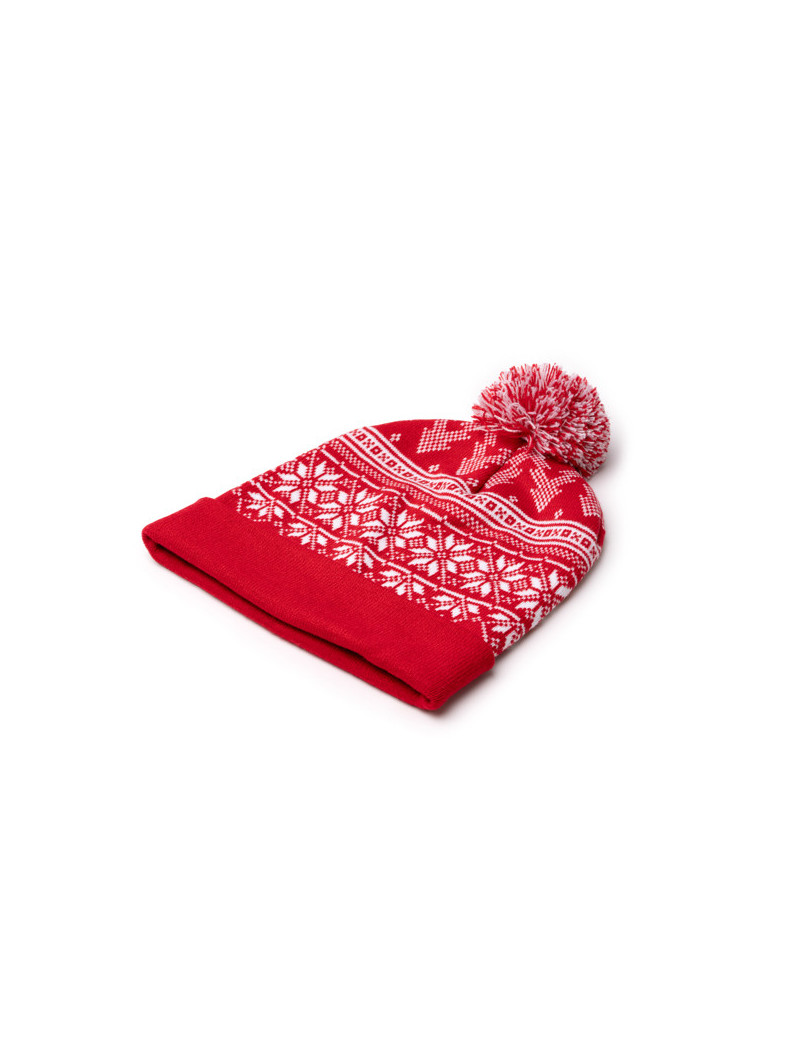 Gorro acrílico REDWIN navideño con pompón y copos de nieve personalizado de Stamina imagen 7