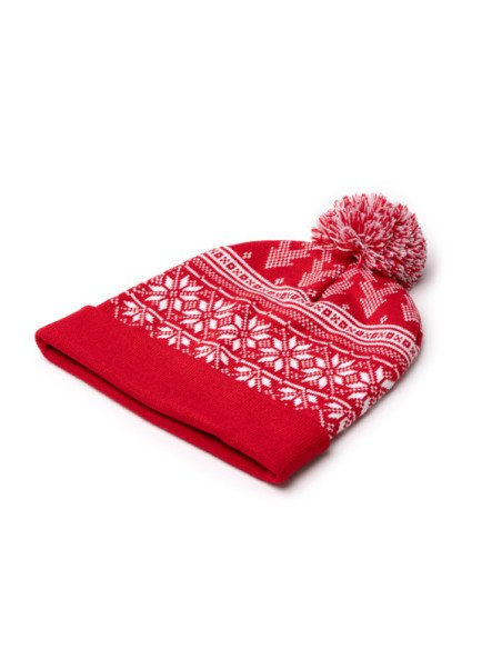 Gorro acrílico REDWIN navideño con pompón y copos de nieve personalizado de Stamina imagen 7