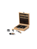 Set de vino FRESNO con caja de bambú y tablero de ajedrez personalizado de Stamina imagen 10