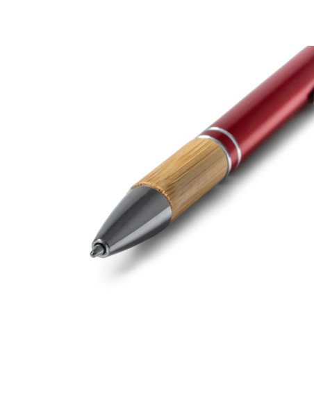 Bolígrafo metálico DEKEL con puntero táctil y empuñadura de bambú personalizado personalizado de Stamina imagen 12