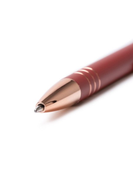 Bolígrafo metálico LEIVA con detalles en cobre grabado láser | Regalo corporativo premium personalizado de Stamina imagen 6