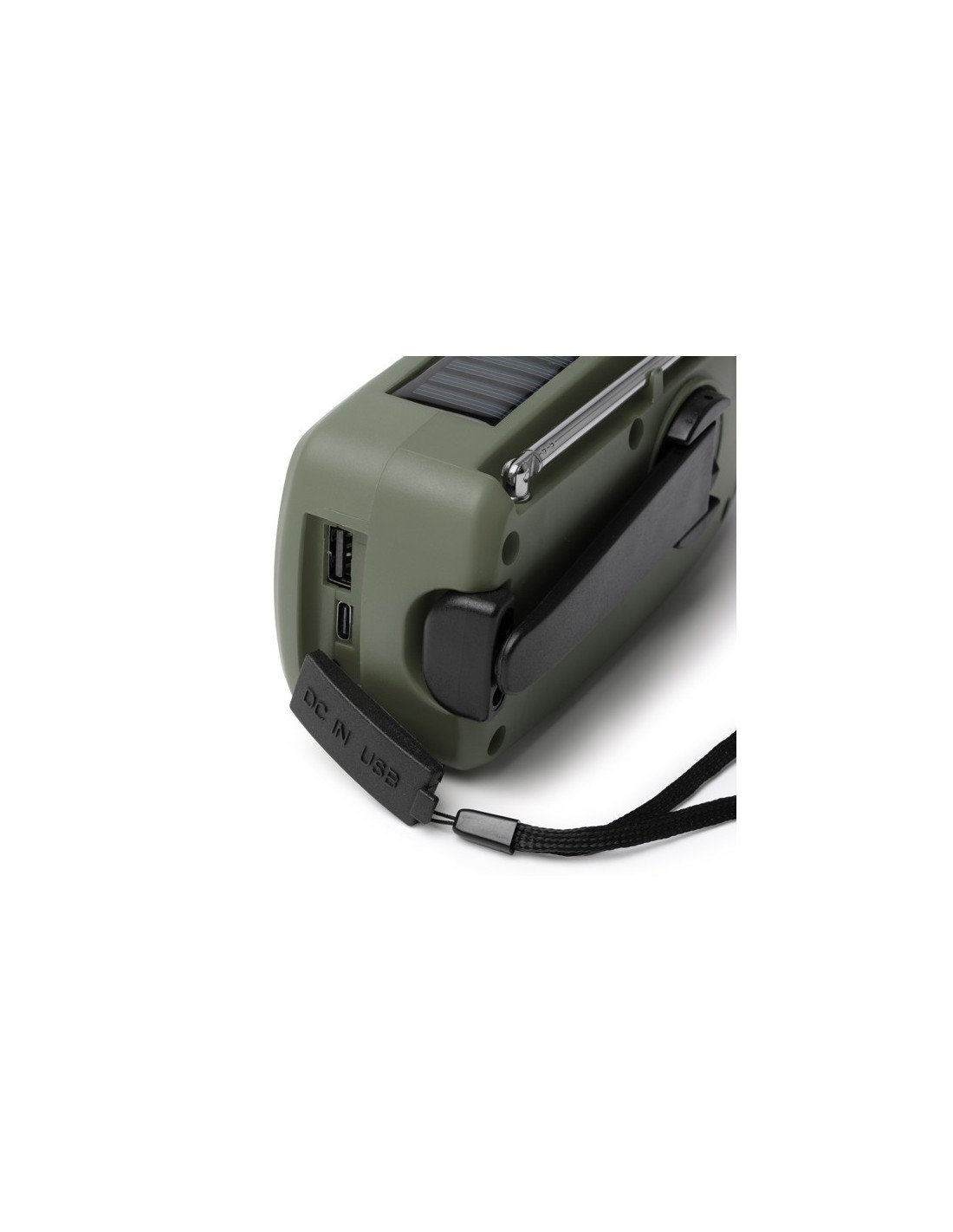 Radio de emergencia multifunción NEVIL con dinamo y panel solar personalizado de Stamina imagen 12