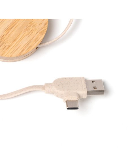 Cable cargador extensible GARYK personalizado de Stamina imagen 4