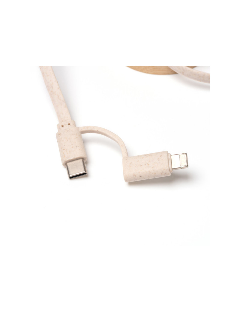 Cable cargador extensible GARYK personalizado de Stamina imagen 5