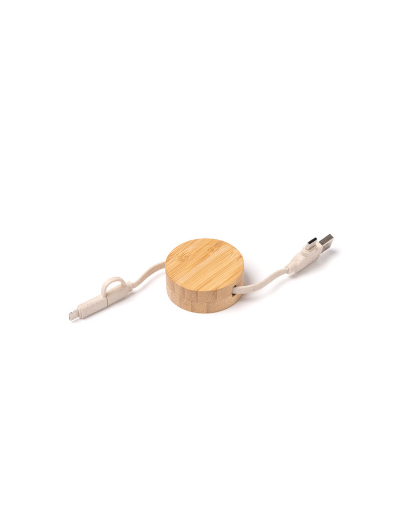Cable cargador extensible GARYK personalizado de Stamina imagen 6