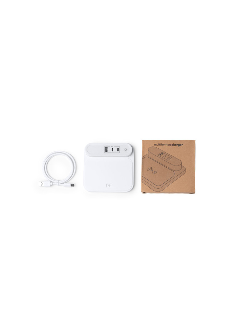 Base de carga inalámbrica TITANUS con lámpara LED y carga rápida 15W personalizado de Stamina imagen 10