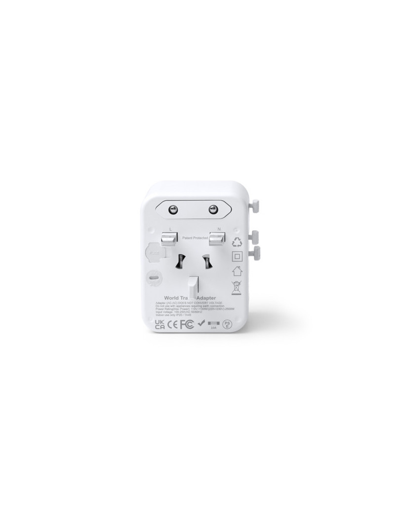 Adaptador de viaje WATIK con carga rápida 20W y USB Tipo C personalizado de Stamina imagen 12