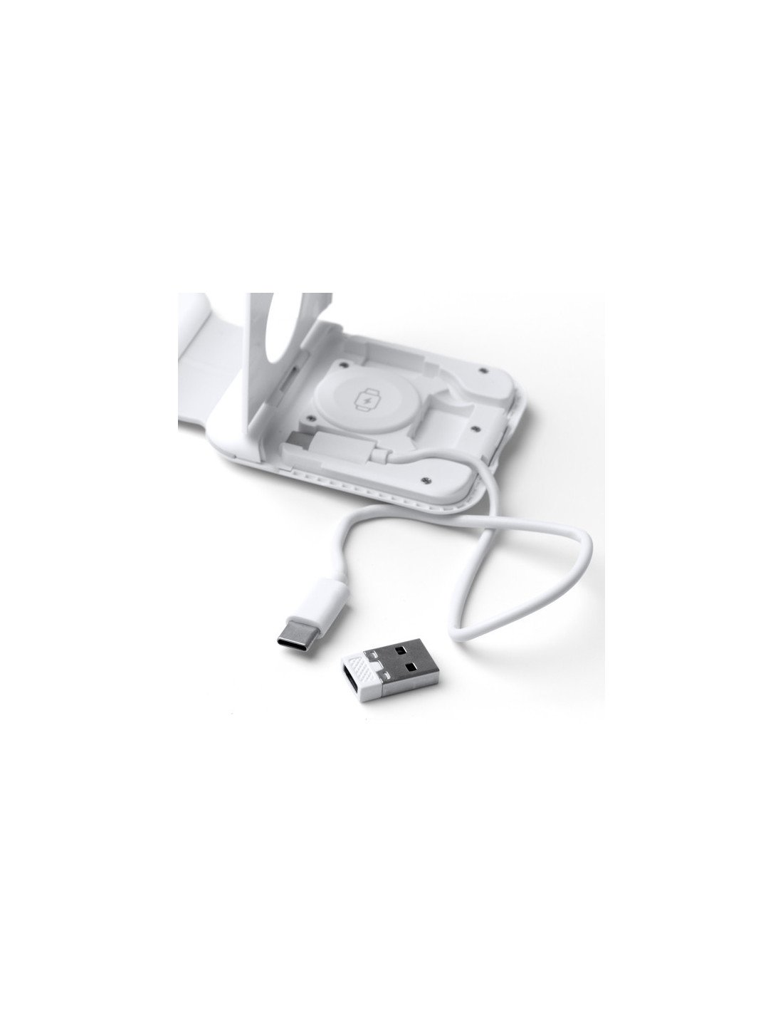 Cargador inalámbrico plegable 3 en 1 LAREDO 15W para viaje personalizado de Stamina imagen 12