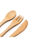 Set de cubiertos de bambú COLMER personalizado de Stamina imagen 4