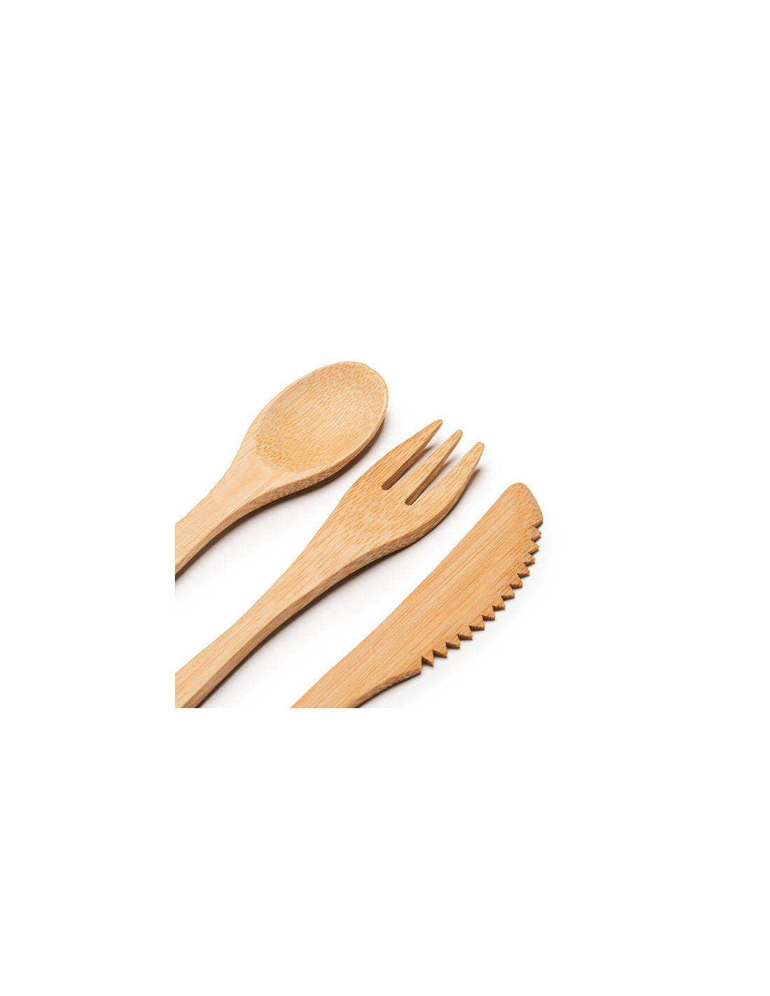 Set de cubiertos de bambú COLMER personalizado de Stamina imagen 4