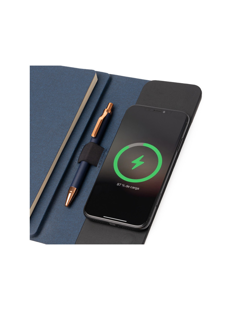 Carpeta multifunción SABIX en RPET con cargador inalámbrico 5000 mAh personalizado de Stamina imagen 13