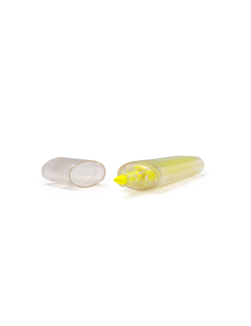 Marcador ALBION amarillo flúor de plástico reciclado RPET personalizado de Stamina imagen 8