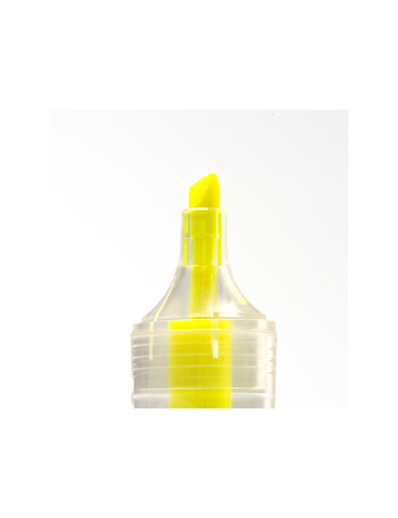 Marcador ALBION amarillo flúor de plástico reciclado RPET personalizado de Stamina imagen 9