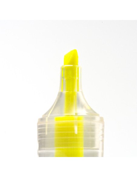 Marcador ALBION amarillo flúor de plástico reciclado RPET personalizado de Stamina imagen 9