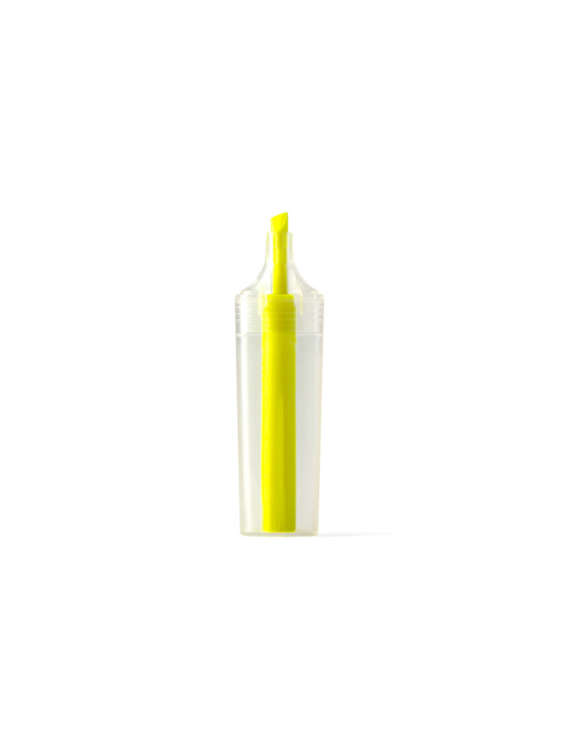 Marcador ALBION amarillo flúor de plástico reciclado RPET personalizado de Stamina imagen 10