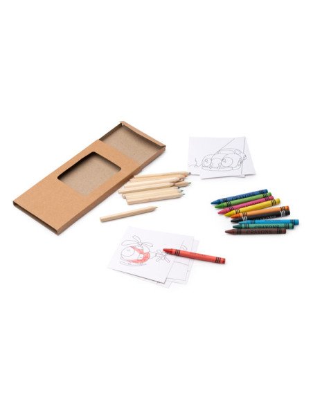 Set infantil PATLEY para colorear con bloc, ceras y lápices personalizado de Stamina imagen 7