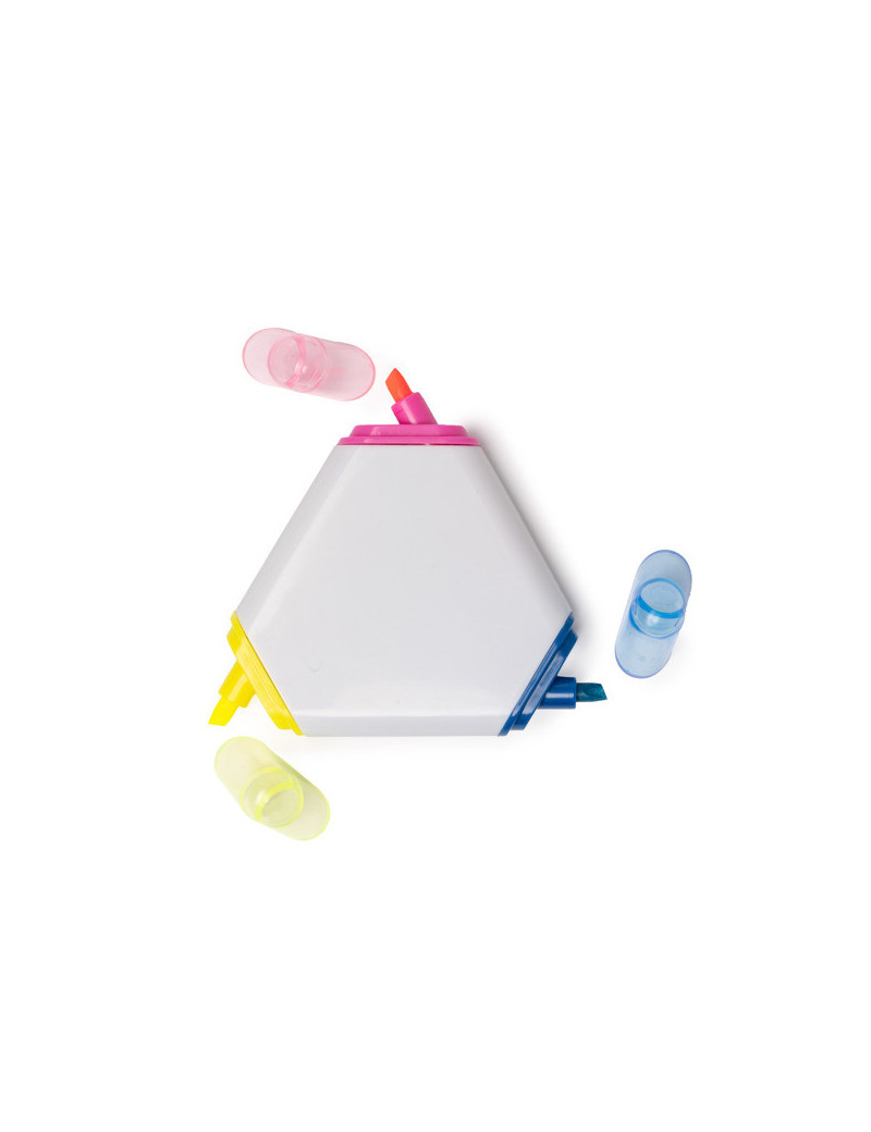 Marcador fluorescente 3 en 1 KRAMER triangular personalizado de Stamina imagen 8