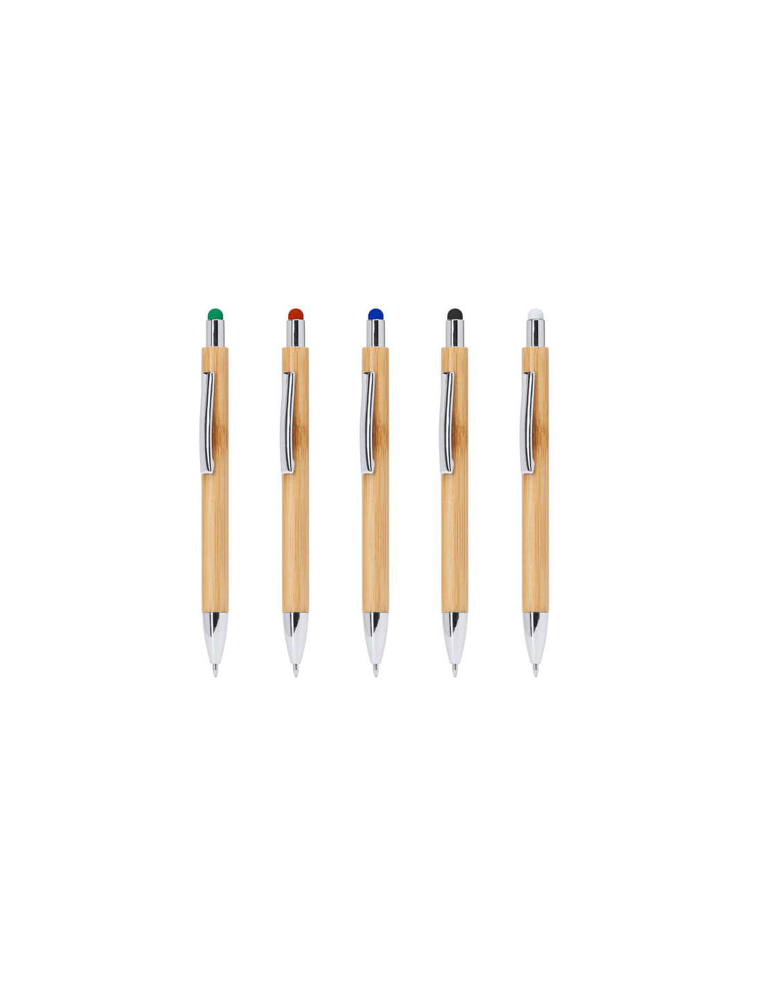 Bolígrafo Personalizado PAMPA – Bambú Natural y Puntero Táctil – Ecológico y Elegante personalizado de Stamina imagen 9