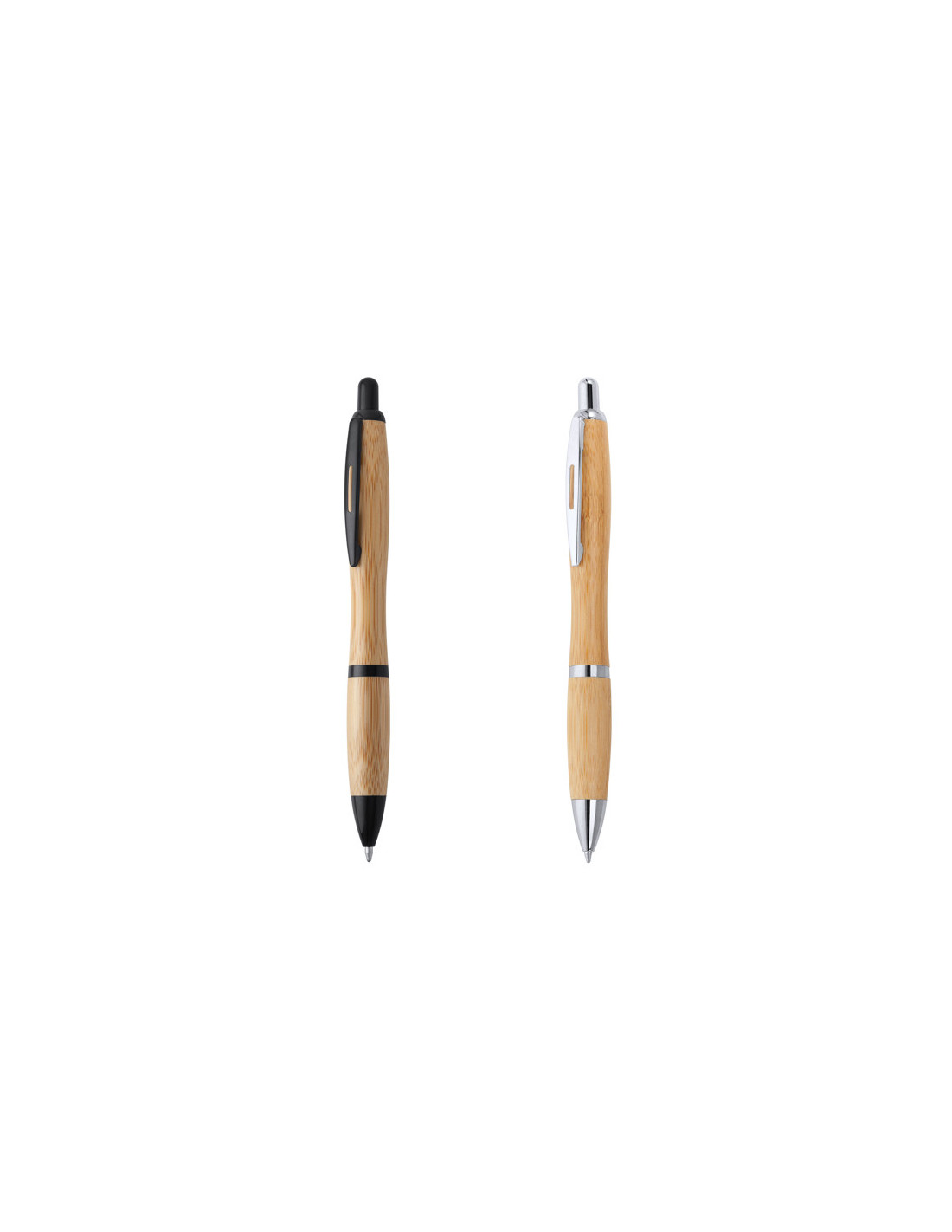Bolígrafo SAGANO de bambú con pulsador y acabado metalizado personalizado de Stamina imagen 11