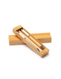 Set bolígrafo y portaminas de bambú KIOTO personalizado de Stamina imagen 3