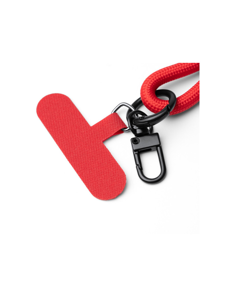 Lanyard portamóvil DENKI de nylon reciclado con cable Tipo C personalizado de Stamina imagen 14