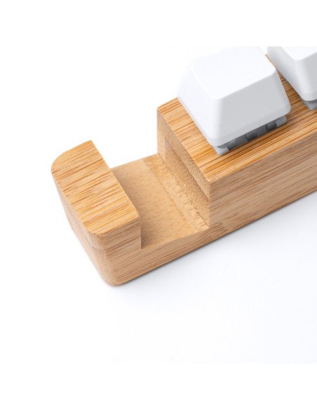 Llavero GALION de bambú con soporte para smartphone antiestrés personalizado de Stamina imagen 7