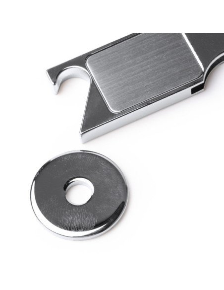 Llavero metálico LIBOK con moneda para carro y abridor personalizado de Stamina imagen 7