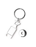 Llavero metálico LIBOK con moneda para carro y abridor personalizado de Stamina imagen 8