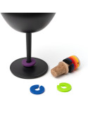 Tapón para botellas NOVIX de corcho y bambú con identificadores personalizado de Stamina imagen 7