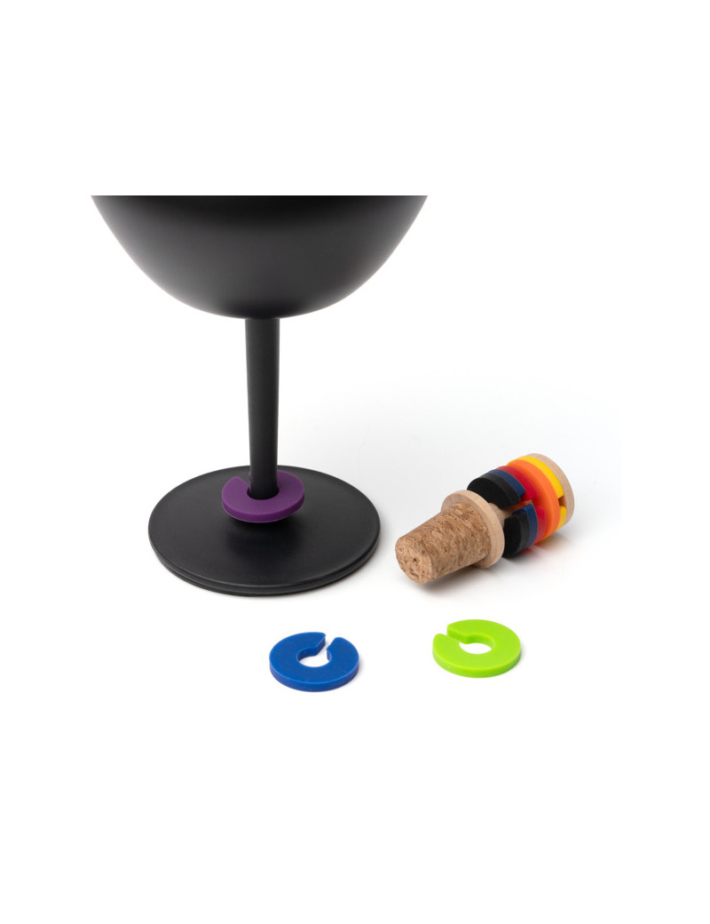 Tapón para botellas NOVIX de corcho y bambú con identificadores personalizado de Stamina imagen 7