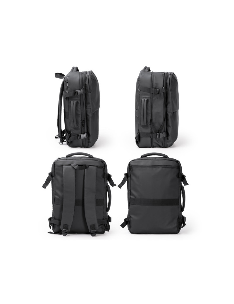 Mochila extensible SOPLEX en PU Leather con compresión al vacío personalizado de Stamina imagen 13