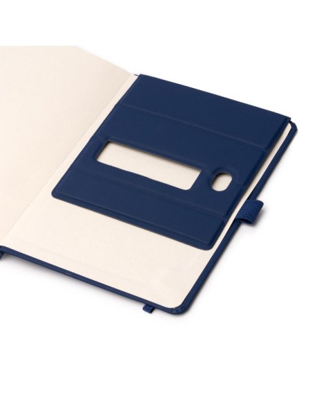Bloc de notas MARION A5 en PU reciclado con soporte magnético