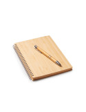 Set libreta A5 y bolígrafo de bambú GALA personalizado de Stamina imagen 4