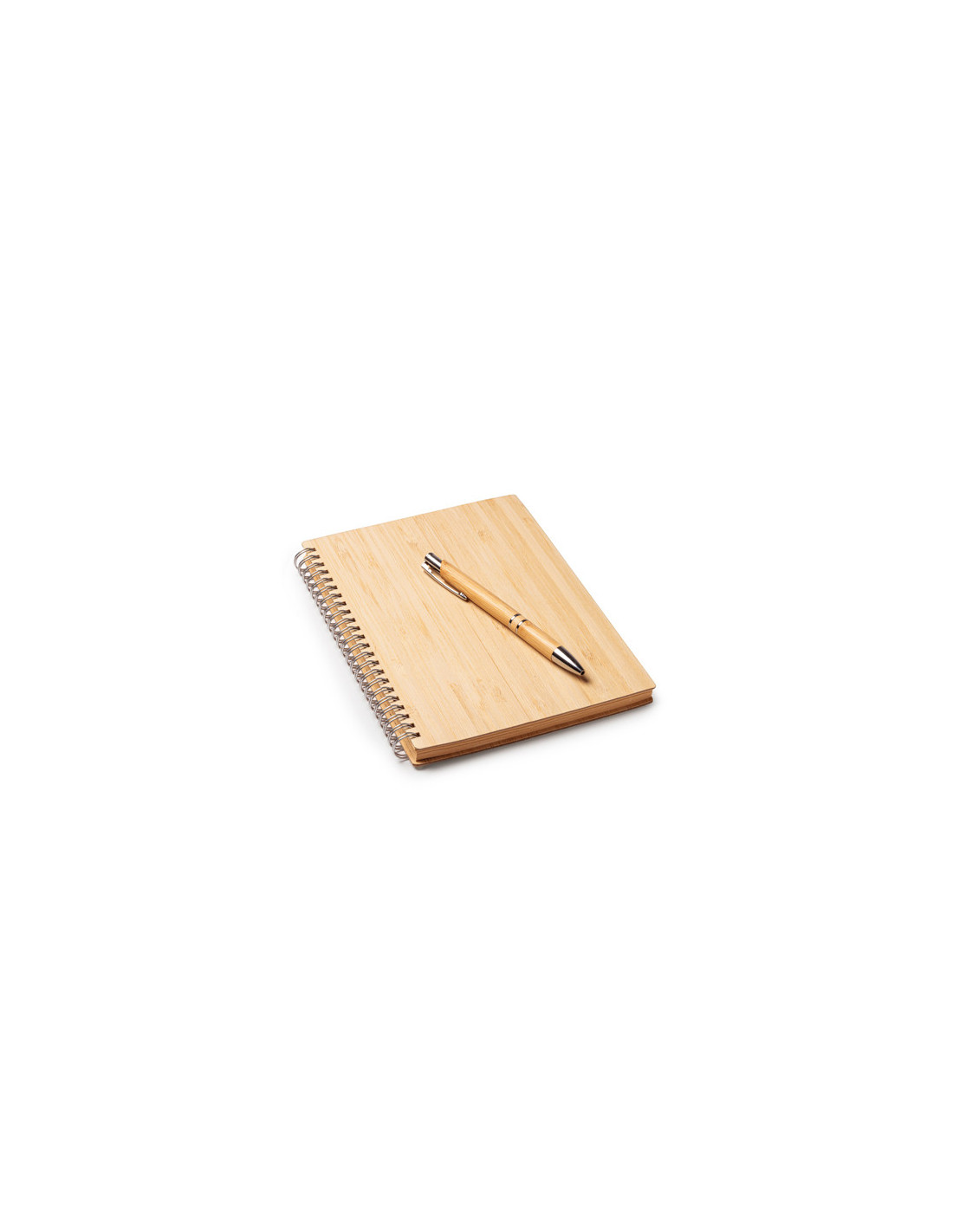 Set libreta A5 y bolígrafo de bambú GALA personalizado de Stamina imagen 4