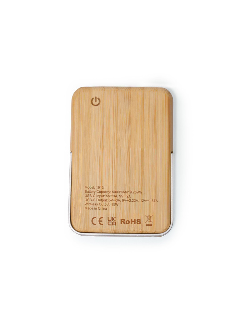 Batería externa YOKAS 5000 mAh con carga inalámbrica 15W y soporte personalizado de Stamina imagen 12