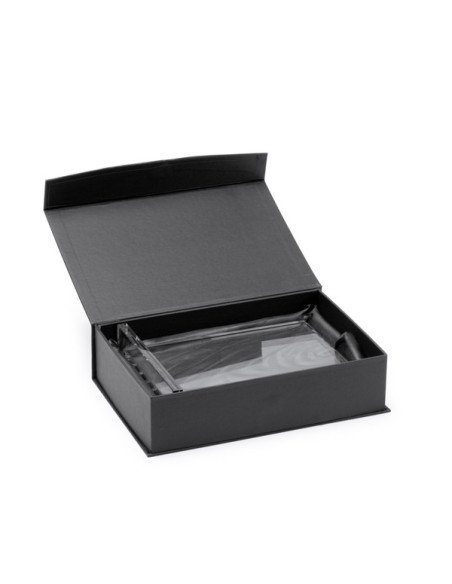 Trofeo de cristal DISKUR rectangular con estuche acolchado