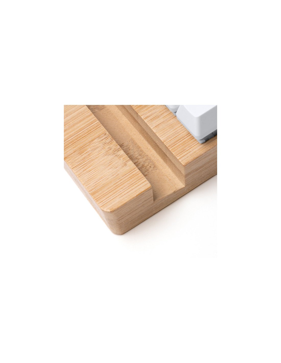 Soporte para smartphone CLINTON de bambú con función antiestrés personalizado de Stamina imagen 7