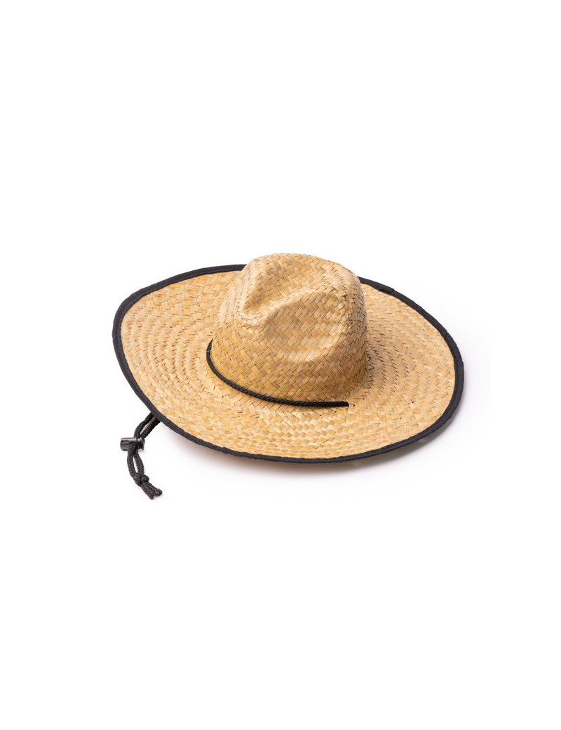 Sombrero MUNDAK de paja natural con ribete reforzado y cordón ajustable personalizado de Stamina imagen 7