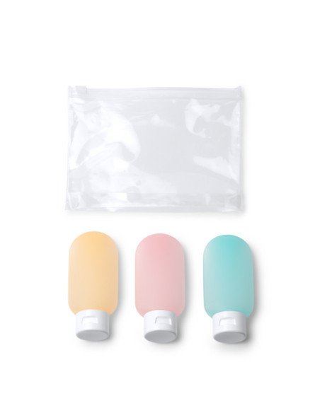 Set de envases de viaje LOGAN con neceser transparente Stamina personalizado de Stamina imagen 7