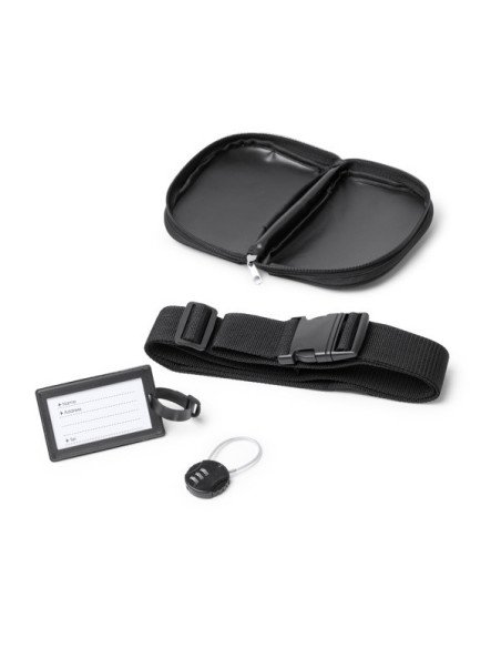 Set de viaje 3 en 1 NELSON con candado y cinta para maleta personalizado de Stamina imagen 6