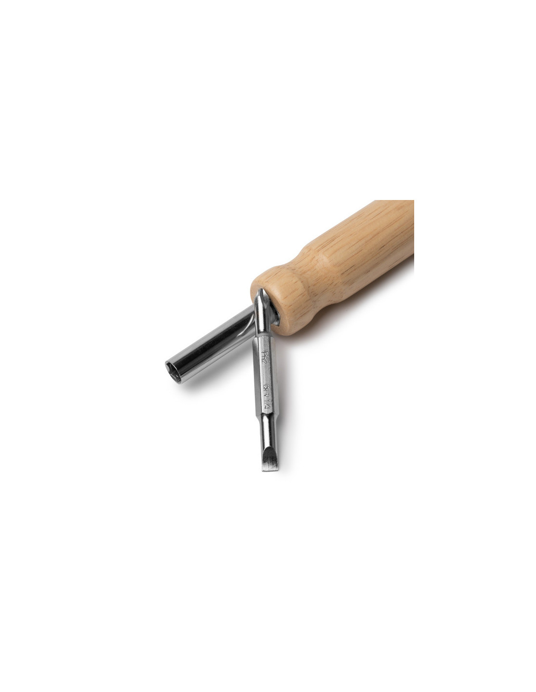 Destornillador YADOR de acero inoxidable con mango de madera personalizado de Stamina imagen 11