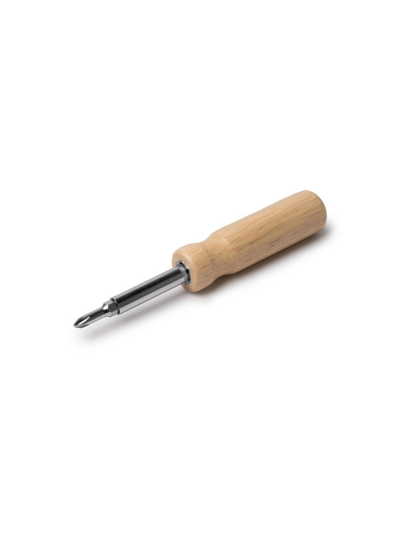 Destornillador YADOR de acero inoxidable con mango de madera personalizado de Stamina imagen 12